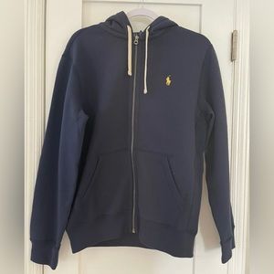 Polo Ralph Lauren Men's Navy Blue Full Zip Up Hoodie Sweatshirt Size 3XB
